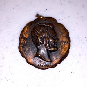 Lincoln Penny Pendant Mutual Savings Bank Promotional Item